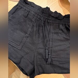 House of Harlow High Waisted Linen Shorts